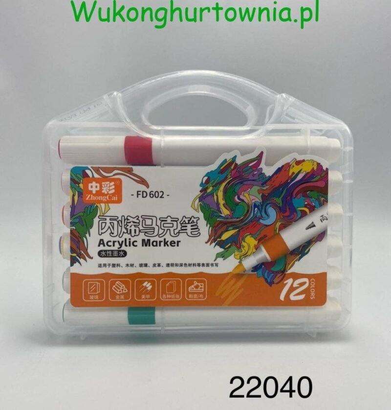 Acrylic Marker 12 Colors