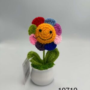 Szydełkowy Kwiatek w Doniczce