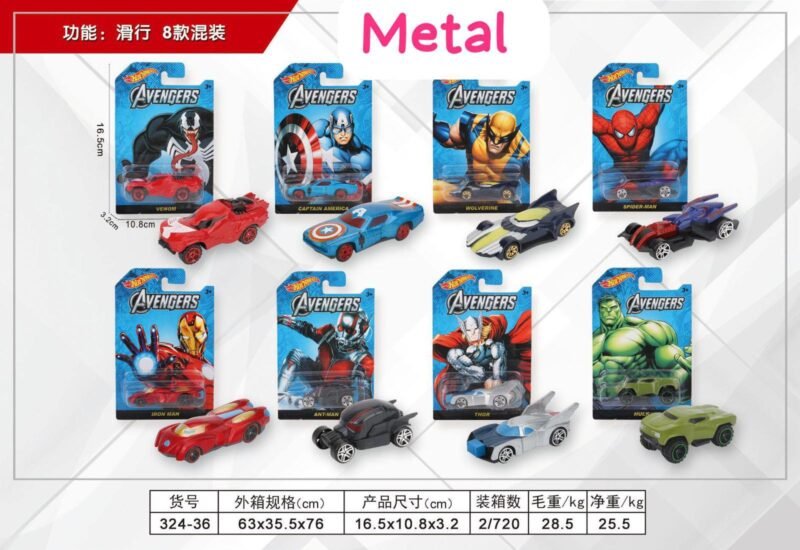 Samochod Mini Hot Wheel Metal
