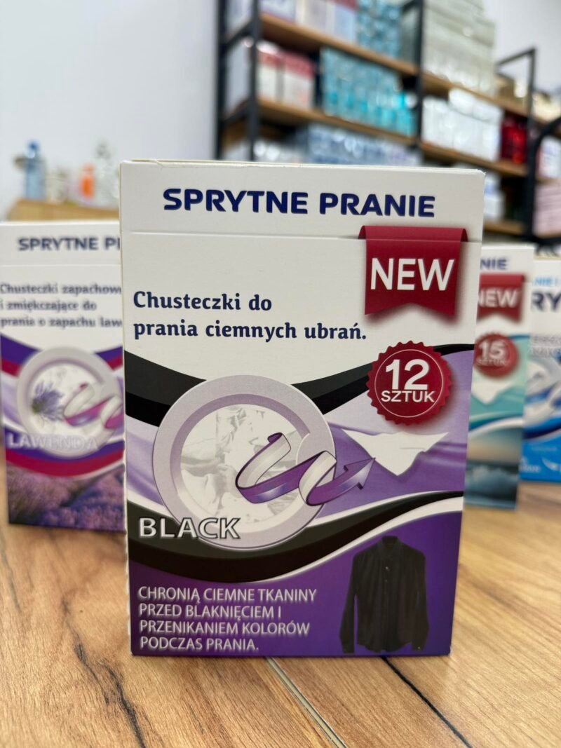 Sprytne Pranie Black Chusteczki