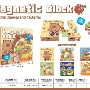 Zabawki Magnetic Block Kapibara