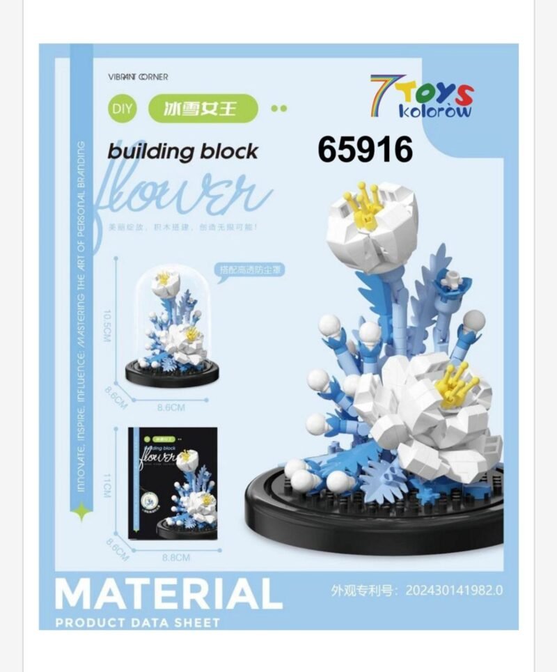 Klocki Kwiaty Building Block Flower