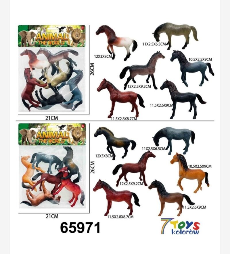 Zestaw Zabawkowy Zwierzat 6PCS
