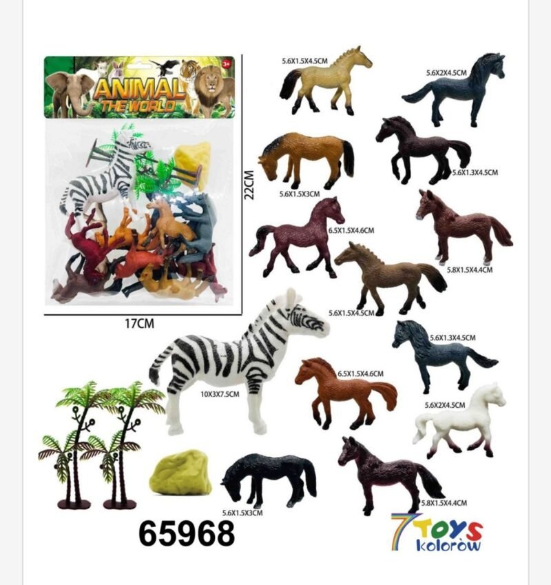 Zestaw Zabawkowy Zwierzat 16PCS