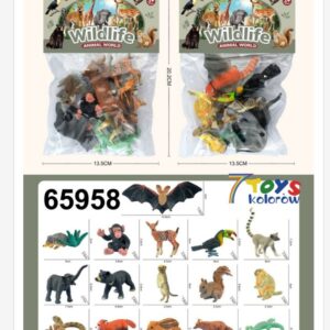 Zestaw Zabawkowy Zwierzat 16PCS