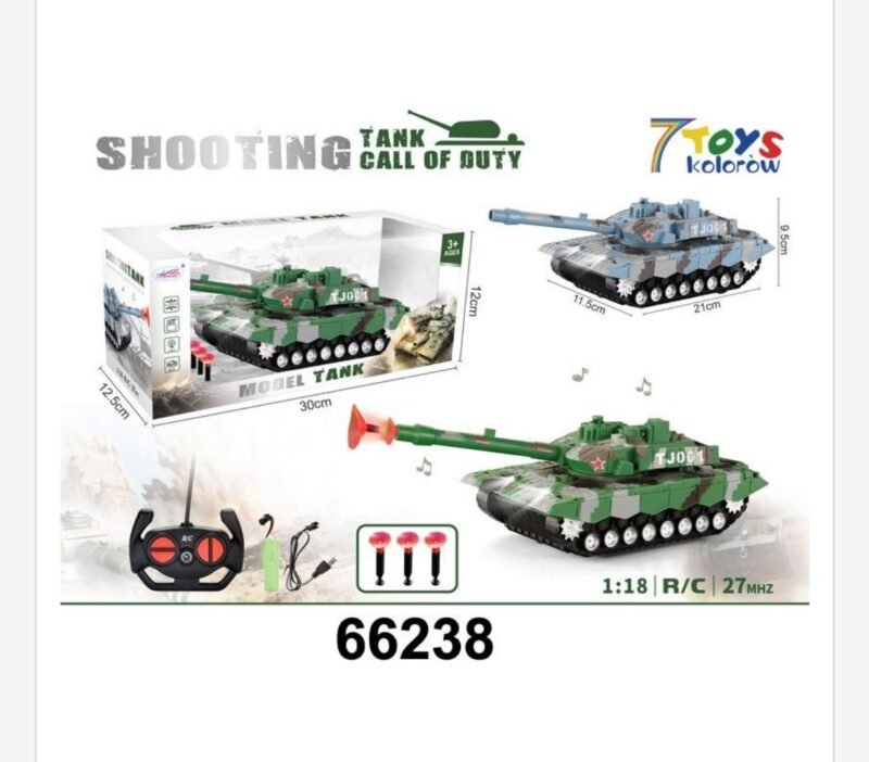 Sterowany Samochod Shooting Tank