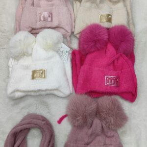 Komplet Czapka+Komin dla Dzieci 48-50