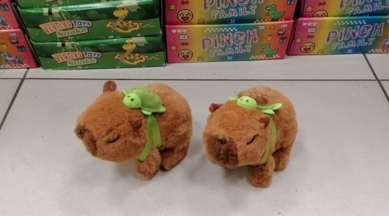 Maskotki Kapibara na Baterie