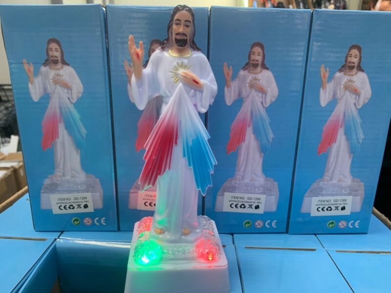Figurka Jezus Boska Podświetlenie LED