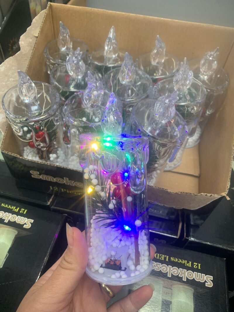 Lampki LED 13,5 cm z baterie Środku