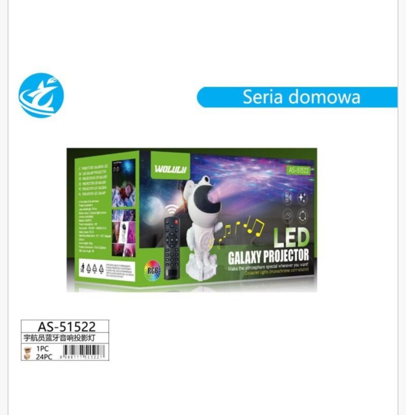 Lampka Projektor LED Galaxy Astronaut