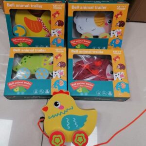 Zabawki Drewniane Bell Animal Trailer