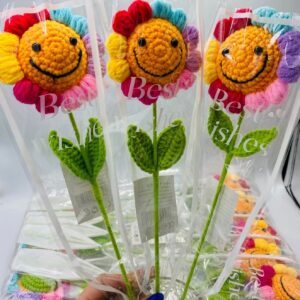 Kolorowy Szydełkowy Słonecznik