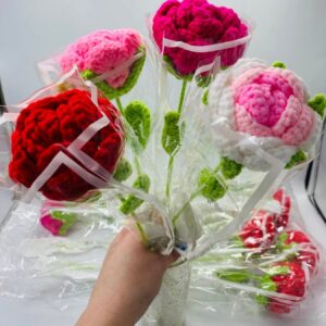 Zabawki Szydełkowy Kwiaty